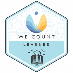 We Count Learner badge